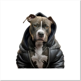 American Staffordshire Terrier Harlem style Posters and Art